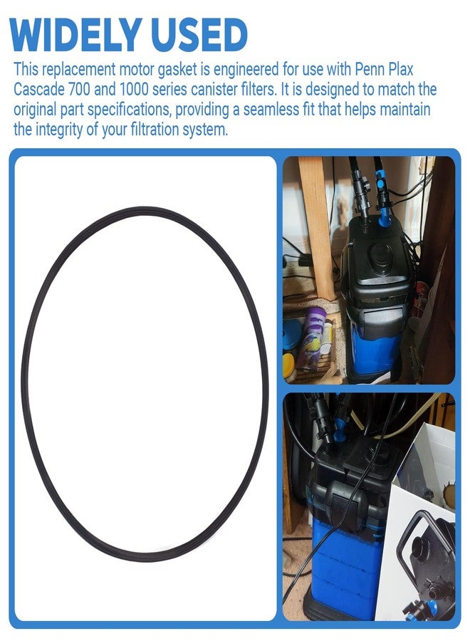 Avixturo Replacement Motor Gasket for Penn-Plax Cascade 700 1000 Canister Filter,Aquarium Water Pump Seal Ring, Prevents Leaks, Fits Cascade Series Filters - 2 Pack - Image 3